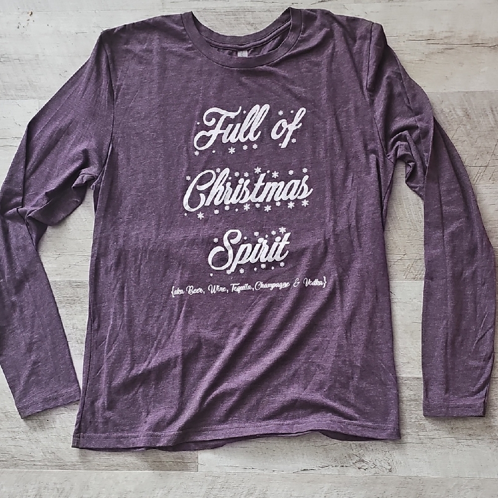 Purple Long Sleeve Christmas Shirt